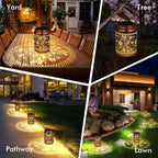 Hummingbird Solar Porch Lanterns, Decorative Waterproof LED