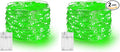 Christmas Backyard String Lights 2-Pack, 40ft 120 LED Waterproof