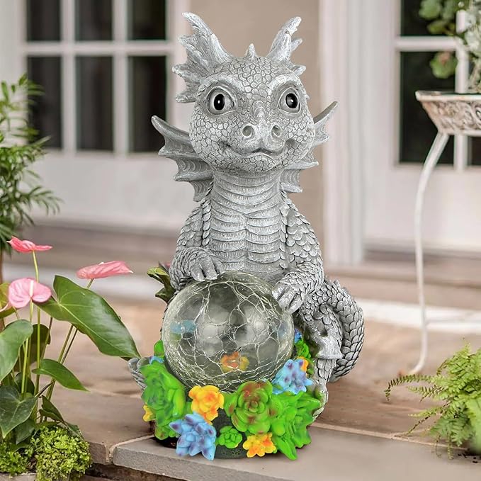 Solar Garden Garden Statue Light, Outdoor Decor