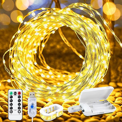 Christmas String Lights, 16ft 50 LED Waterproof Twinkle Lights