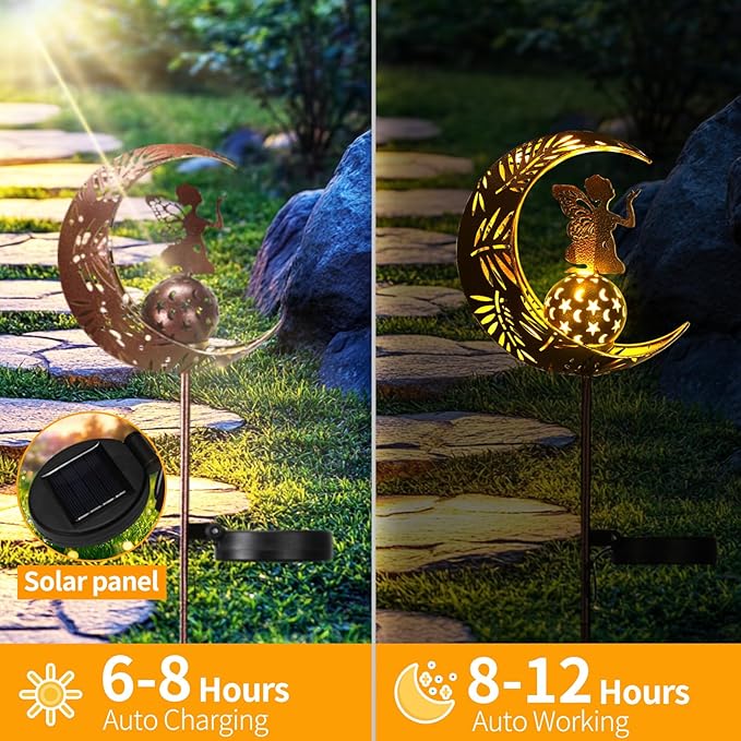 Solar Yard Path Lights, Waterproof