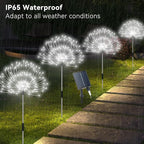 4-Pack Solar Pathway Lights, Waterproof LED Driveway Lights