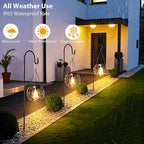 Garden Solar Lantern Set 2-Pack, Rustic Garden Lighting