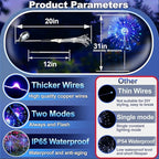 Solar Garden Path Lights 6-Pack, Waterproof