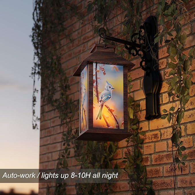 Bird Solar Hanging Lanterns, Decorative Garden Decor