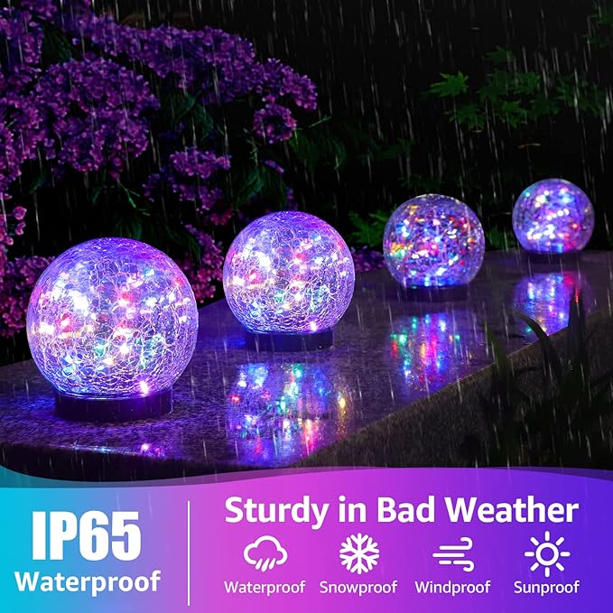 Solar Pathway Lights, Waterproof LED Garden Lights