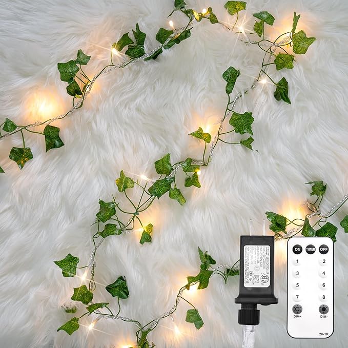 33ft Warm White String Lights for Patio, Waterproof LED