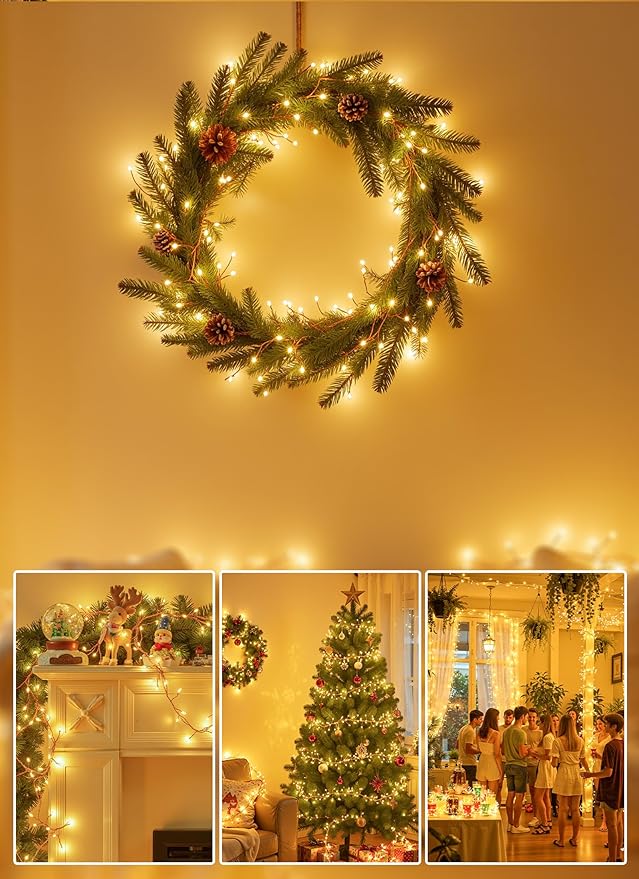 Christmas Fairy Lights, 10ft 120 LED Battery Twinkle Lights