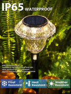 Solar Walkway Path Lights 8-Pack, Waterproof