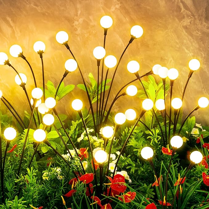 6-Pack In-Ground Solar Lights, Flat LED Walkway