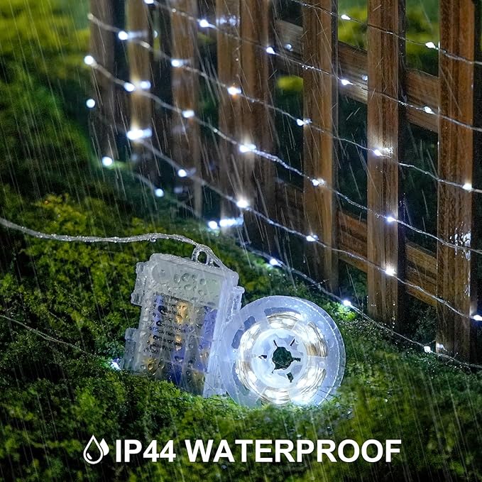 132ft White Outdoor Edison String Lights, Weatherproof