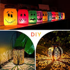 Garden Solar Hanging Lanterns 4-Pack, Charming Porch Decor