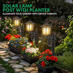 Solar Post Lighting Fixture, Outdoor Post Lighting