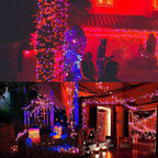 2-Pack 16ft Halloween LED String Lights, Waterproof Timer Lights