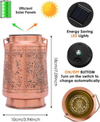 Owl Solar Lantern Set, Rustic Patio Lighting