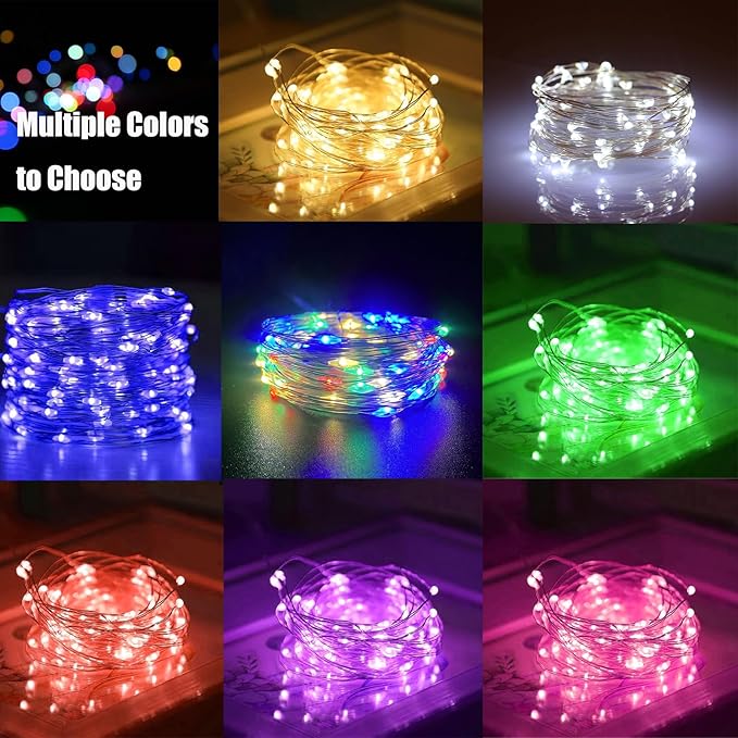 Christmas Backyard String Lights 12-Pack, 20 LED Waterproof