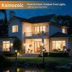2-Pack Solar Post Cap Lights for Fence, LED