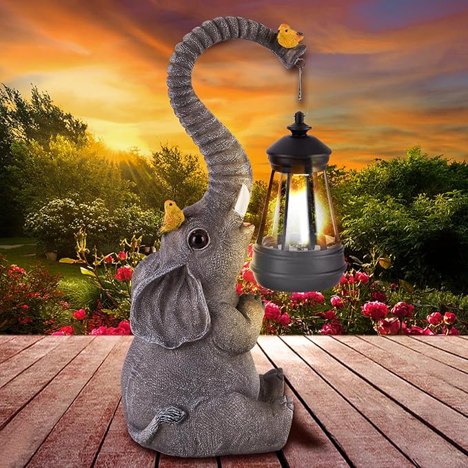Solar Bird Statue Light, Yard Decor