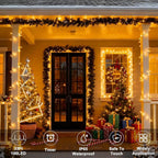 33ft Christmas LED String Lights, Waterproof Timer Lights