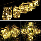 10-Pack Outdoor String Lights, Warm White Waterproof LED