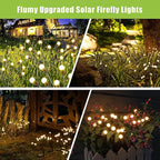 Solar Garden Path Lights 4-Pack, Waterproof