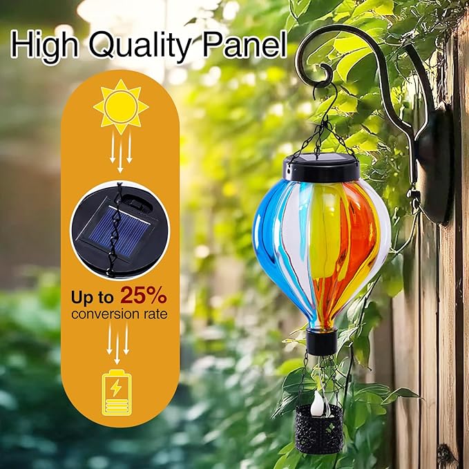 Backyard Solar Hanging Lanterns, Metal Backyard Decor