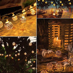 60 LED Christmas Twinkle Lights, 36ft Waterproof for Backyard
