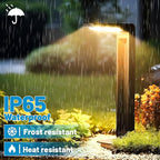 Solar Garden Path Lights 4-Pack, Waterproof