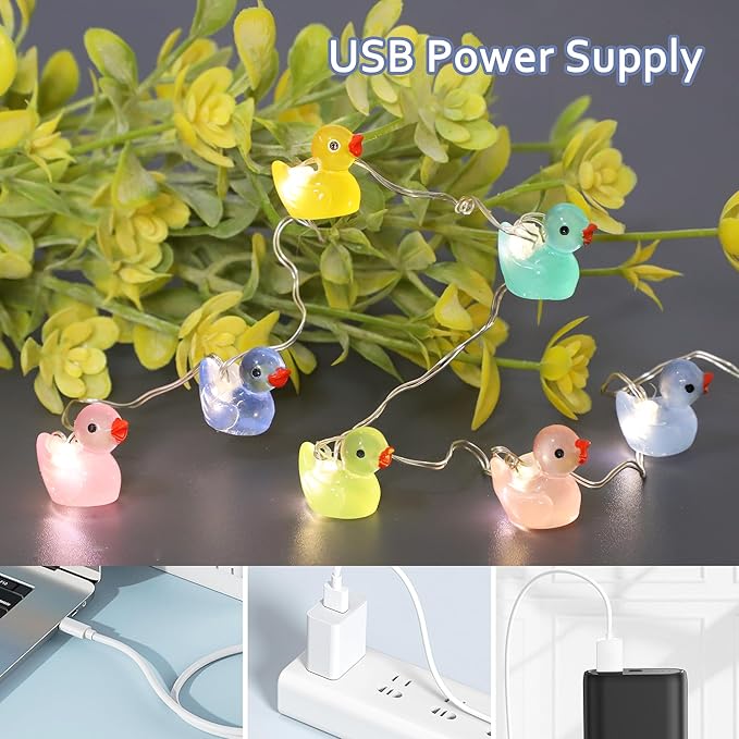 Outdoor String Lights, 10ft Warm White Waterproof LED