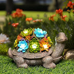 Solar Turtle Garden Statue Light, Outdoor Decor