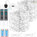 132ft Christmas LED String Lights, Waterproof Timer Lights