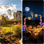 Solar Flower Garden Statue Light, Outdoor Decor