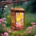 Hummingbird Solar Hanging Lanterns, Metal Backyard Decor