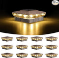 Solar Post Cap Lights, Cool White Waterproof