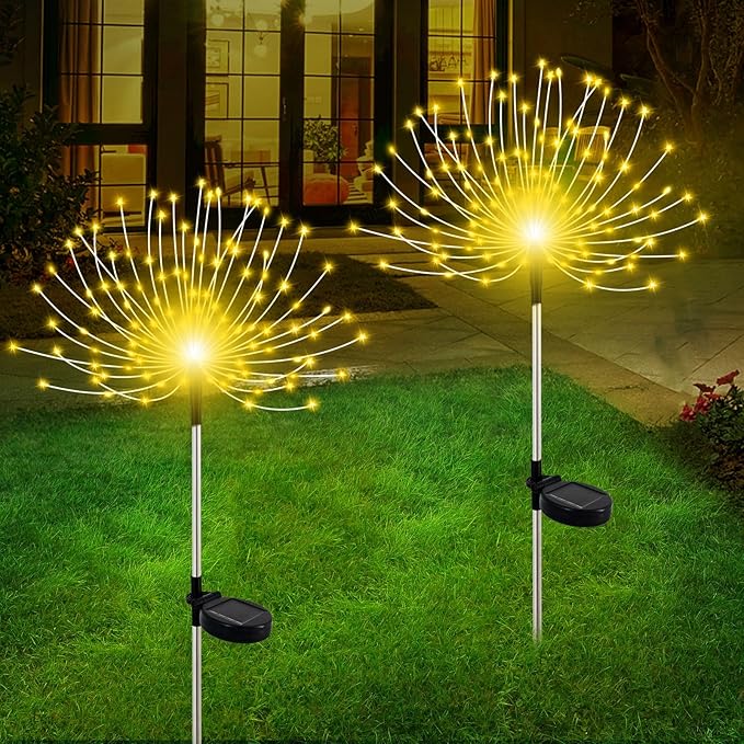 6-Pack Solar Pathway Lights, Waterproof LED Walkway Lights
