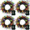 4-Pack Christmas String Lights, 5ft 50 LED Waterproof Twinkle Lights