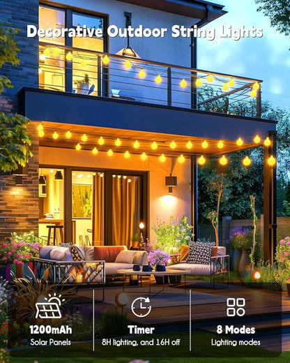 6ft String Lights for Porch, Waterproof LED
