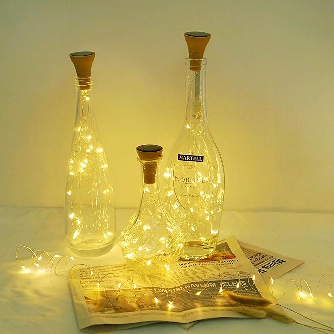 Christmas Fairy Lights 8-Pack, 20 LED Battery Twinkle Lights