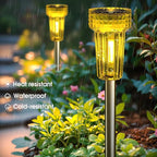 Solar Garden Path Lights 8-Pack, Waterproof