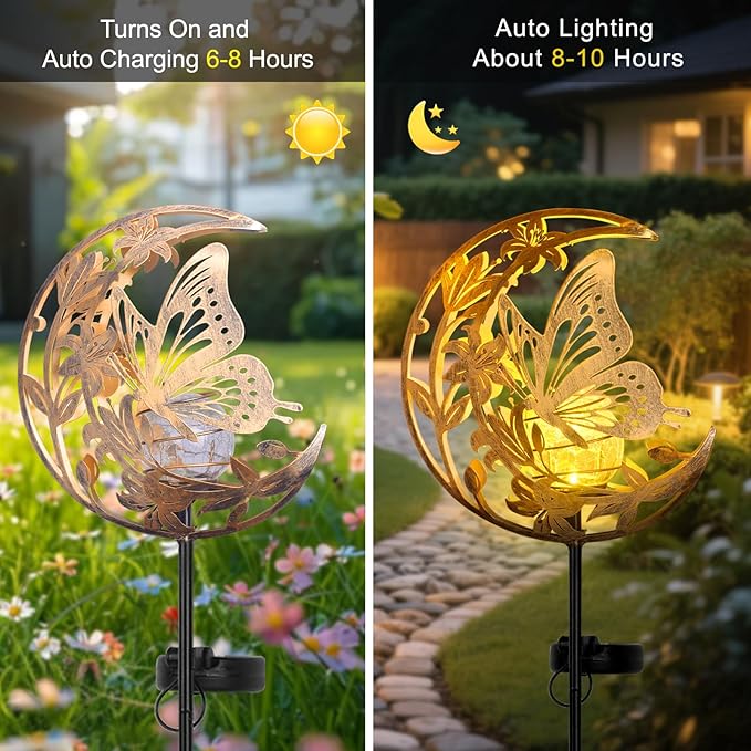 Solar Path Lights, Outdoor Walkway LED