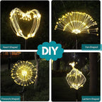 Warm White Solar Pathway Lights 2-Pack, Garden LED