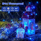 2-Pack 132ft Christmas LED String Lights, Waterproof Timer Lights
