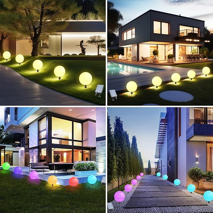 Solar Pathway Lights 5-Pack, Garden LED
