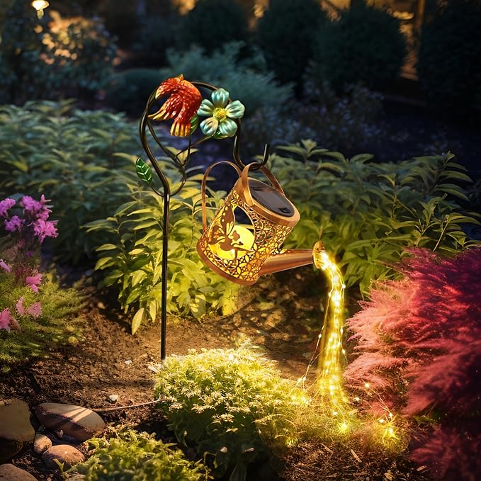 Solar Crackle Lanterns, Patio Hanging LED Decor