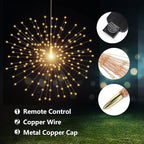 4-Pack Christmas LED String Lights, Waterproof Timer Lights