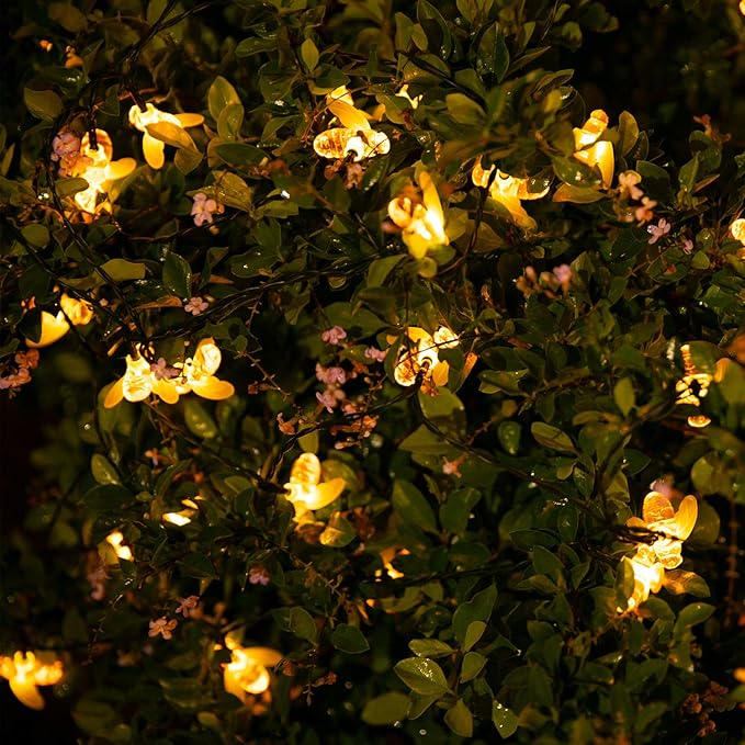 Christmas Porch String Lights, 31ft 50 LED Waterproof
