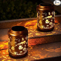 Frog Solar Backyard Lanterns, Metal Waterproof LED
