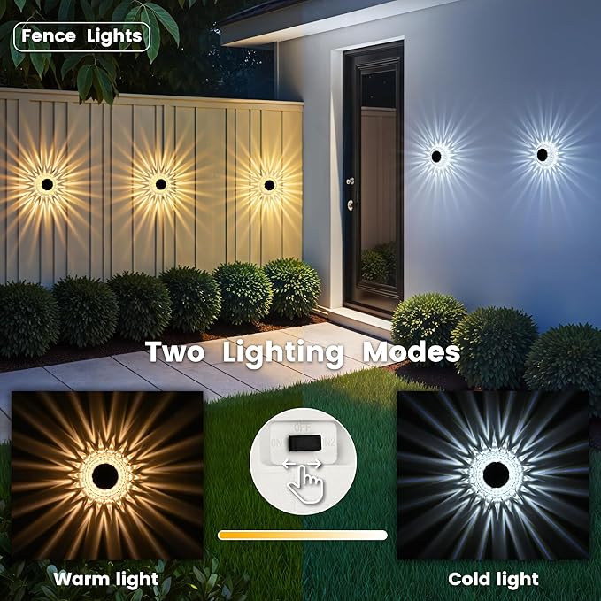 6-Pack In-Ground Solar Lights, Flat LED Walkway