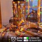 2-Pack 70 LED Christmas Fairy Lights, Remote & Timer Waterproof