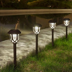 Warm White Solar Pathway Lights 10-Pack, Walkway LED